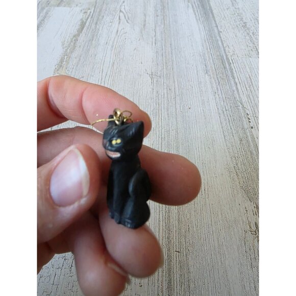 Dept 56 polliwoggs mini cat ornament Halloween kitten shabby chic tree table top - Picture 2 of 7